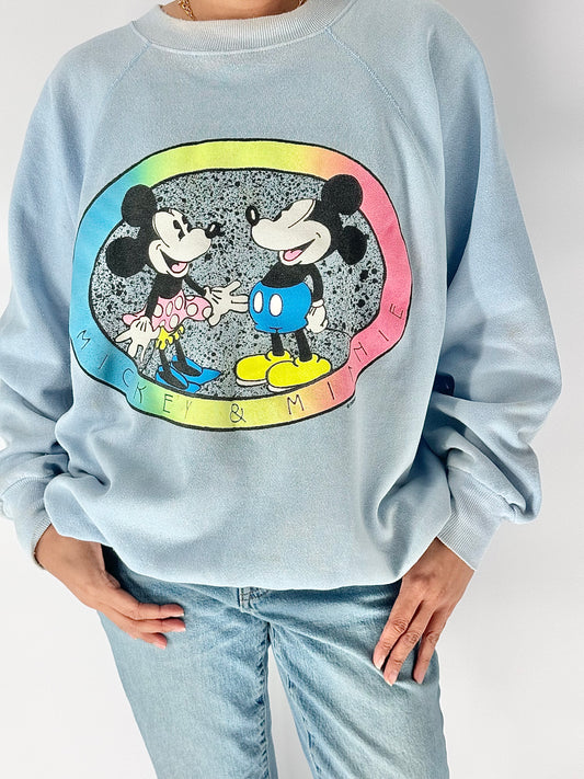 Retro Mickey and Minnie Fleece