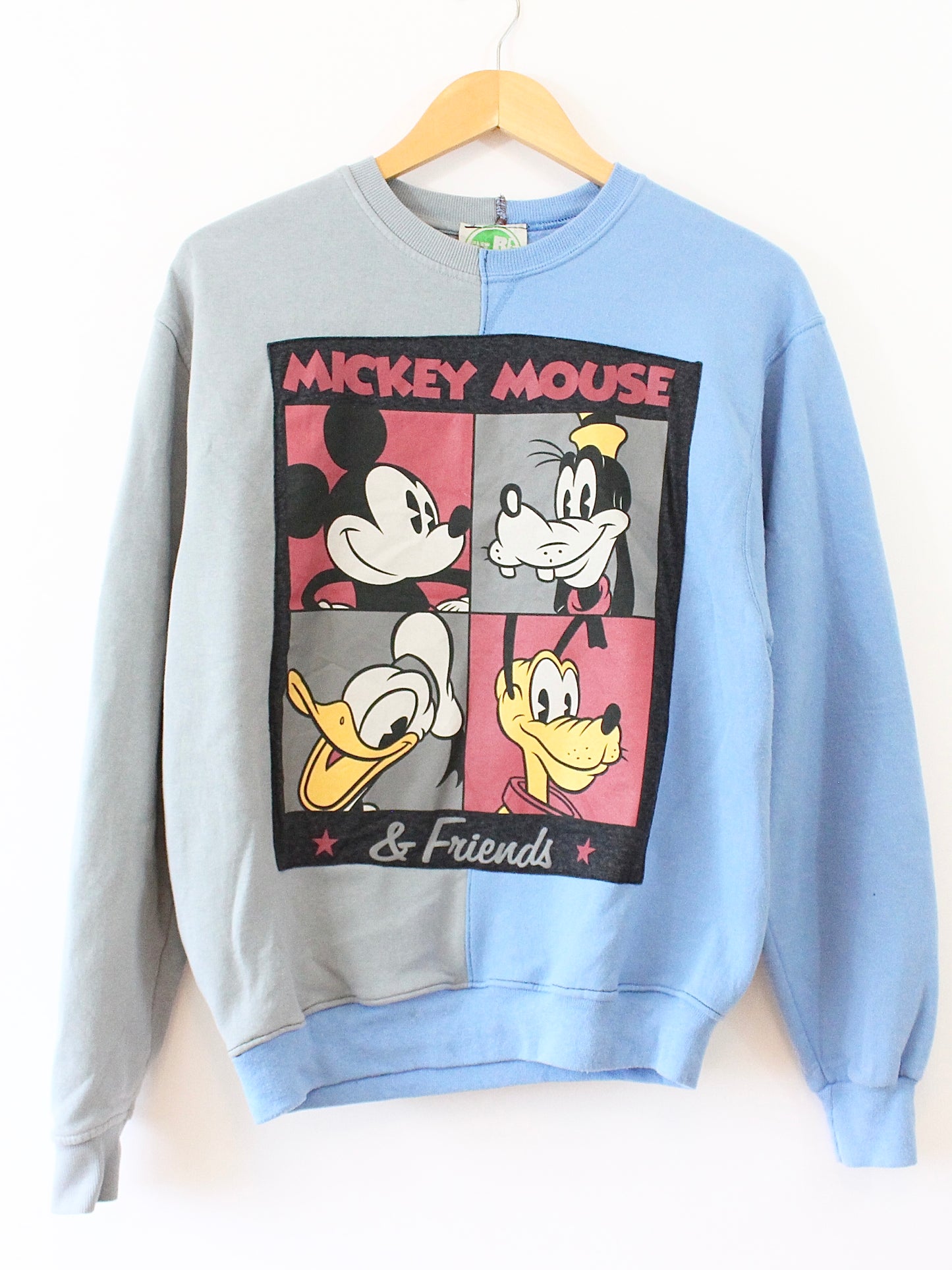 Mickey and Friends Re-cut Colorblock Crew