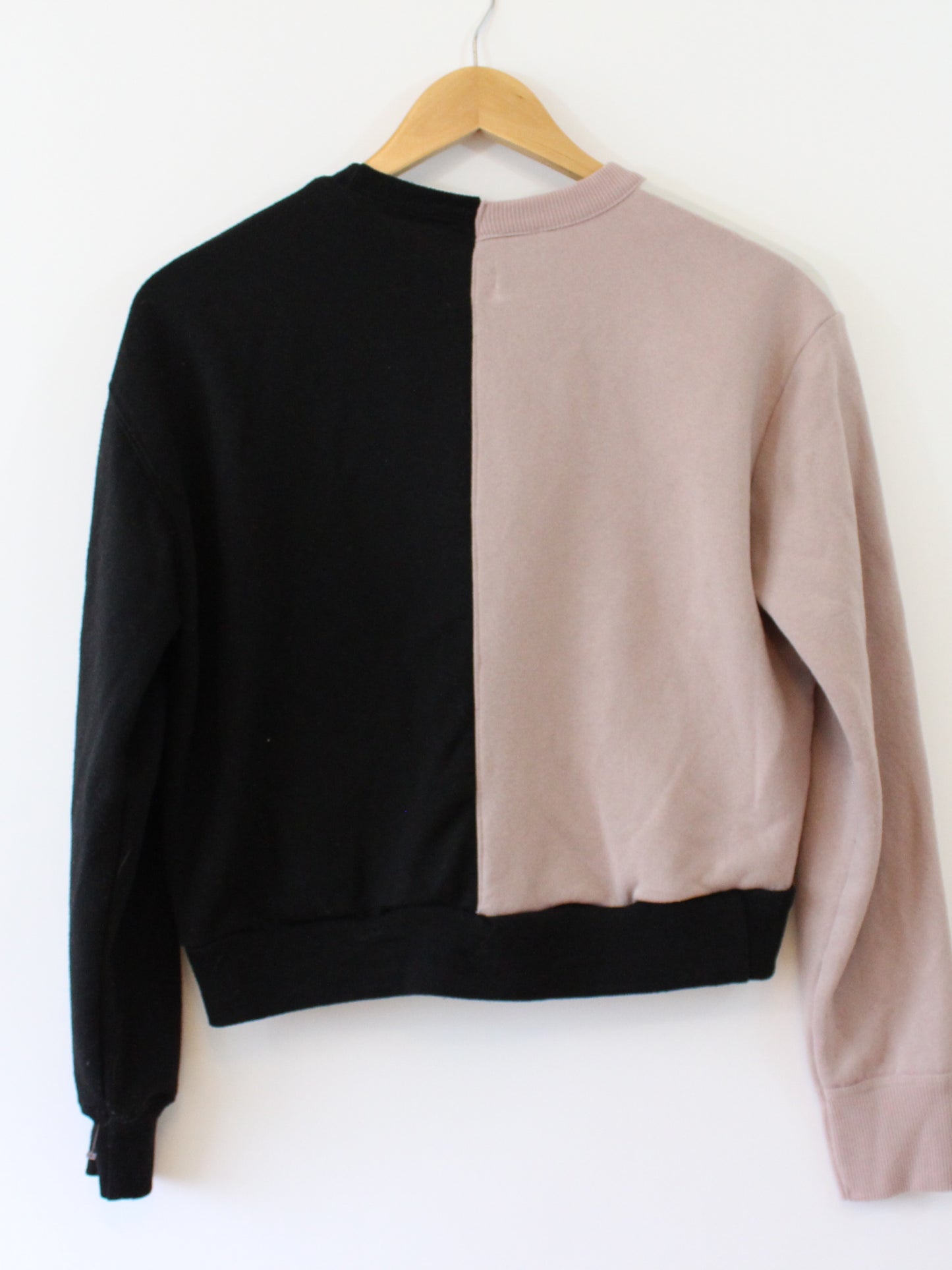 Minnie Upcycled Colorblock Crewneck Fleece