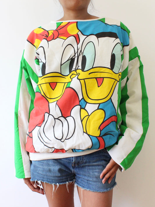 Donald and Daisy Reversible Crewneck Fleece