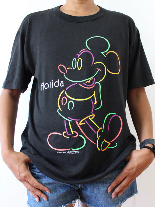 Neon Florida Mickey Tee